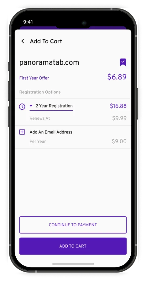 Showcase of the home page